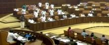 Protest by UDF members in Assembly on Wednesday
