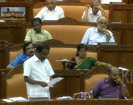 Law Minister A. K. Balan replying to the debate on the Bill in Assembly on Tuesday