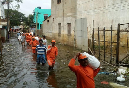 NDRF undertaking flood relief operations in Chennai