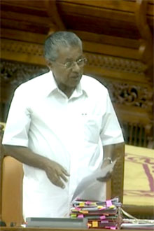 CM Pinarai Vijayan responding to Adjournment motion on Monday