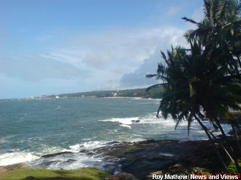 Site for proposed Vizhinjam port