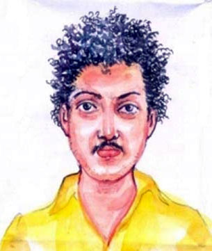 Sketch of acused in the murder of law student at Perumbavoor