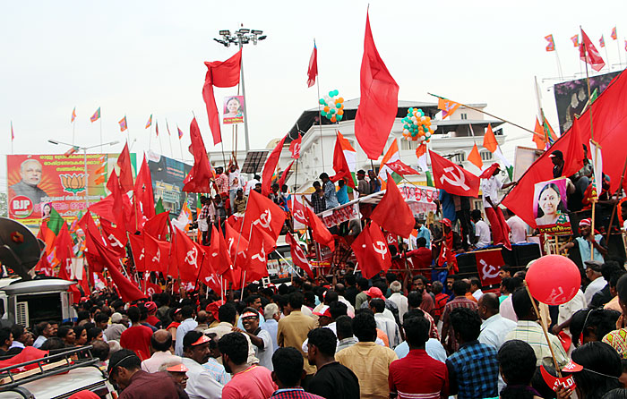 Climax of the campaign at Peroorkada in Thiruvananthapuram on Saturday